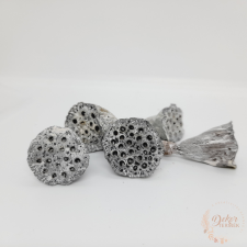 Lótusz - mini - havas fehér dekorációs kellék