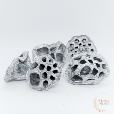  Lótusz - nagy - ezüst dekorációs kellék