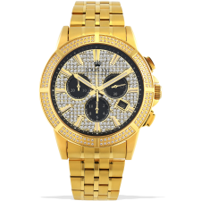 Louis XVI LXVI1037 Majeste Iced Out Chronograph mens watch 43mm 5ATM, karóra