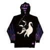 LOUNGEFLY Nightmare Before Christmas by Loungefly kapucnis pulóver Zero Hearts L-es méretű