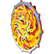  Lovagi pajzs láng mintával - Liontouch (700192) katonásdi