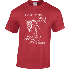  "Lovas szív és lovas lélek..." lovas póló ajándéktárgy