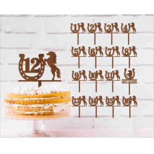  Lovas tortadísz szülinap dekorációs kellék