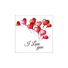  Love Balloons papírszalvéta 33x33cm, 20db-os asztalterítő és szalvéta