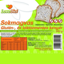  Love Diet sokmagvas glutén-és laktózmentes kenyér 350g gluténmentes termék