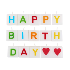 LOVE LETTERS Happy Birthday gyertya 15 db gyertya