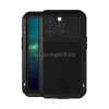 LOVE MEI Powerful defender telefonvédő (fém keret, erős ütésállóság, porálló + képernyővédő üveg) FEKETE (GP-111546)