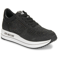 Love moschino Rövid szárú edzőcipők STRASS MESH   GLITTER Fekete 38 női cipő
