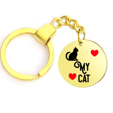  Love my Cat kulcstartó, választható több formában és színben kulcstartó
