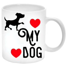 Love My Dog... Bögre (másik oldalra saját fotó és felirat kérhető) bögrék, csészék