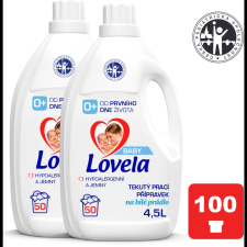 Lovela Baby folyékony mosószer fehér ruhákhoz, 2×4,5 l (100 mosás) (15999109522044) tisztító- és takarítószer, higiénia