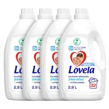 Lovela Baby Hipoallergén folyékony Mosószer fehér ruhákhoz 4x2,9L - 128 mosás tisztító- és takarítószer, higiénia