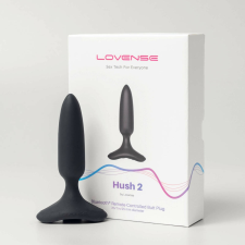  LOVENSE Hush 2 XS - újratölthető kis anál vibrátor (25mm) - fekete anál