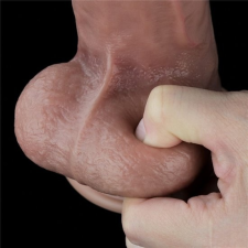Lovetoy 10.5'' Dual Layered Platinum Silicone Cock műpénisz, dildó