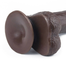 Lovetoy 7'' Sliding Skin Dual Layer Dong Brown műpénisz, dildó