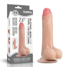 Lovetoy 7'' Sliding Skin Dual Layer Dong Dildó műpénisz, dildó