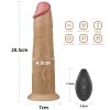 Lovetoy 8.0'' Dual Layered Platinum Silicone Rotator, lágy külső réteggel és kemény belső maggal rendelkező vibrátor
