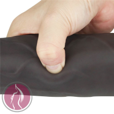 Lovetoy 9'' Dual Layered Silicone Rotator Brown síkosító