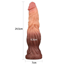 Lovetoy 9.5'' Dual layered Liquid Silicone Nature Cock műpénisz, dildó