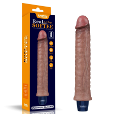 Lovetoy 9.5" REAL SOFTEE Rechargeable Silicone Vibrating Dildo vibrátorok
