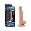 Lovetoy Real Extreme - talpas, herés G-pont dildó - 19cm (natúr)