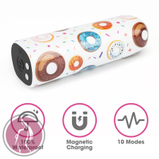 Lovetoy Rechargeable Donut Massager - akkus, vízálló mini vibrátor - 8,5 cm (többszínű) vibrátorok