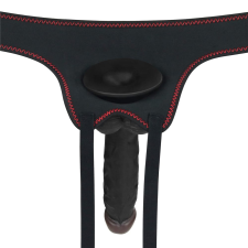 Lovetoy Vibrating Easy Strapon Set 7.5" Black műpénisz, dildó