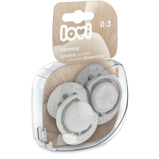 Lovi Harmony szilikon dinamikus cumi 0-3 m, szürke 2 db cumi