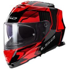 LS2 FF800 Storm II Tracker zárt bukósisak fekete-piros bukósisak