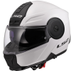 LS2 FF902 Scope II Solid felnyitható motoros bukósisak fehér