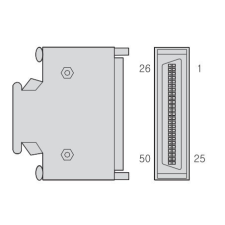 LS ELECTRIC APC-CN1NNA L7 CN1 csatlakozó 50P, 3M L7S,L7P,L7C villanyszerelés