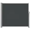  LUARO terasz oldalsó napellenző feltekerhető árnyékoló 180 x 400 cm szürke