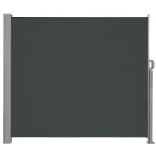  LUARO terasz oldalsó napellenző feltekerhető árnyékoló 180 x 400 cm szürke kerti bútor