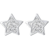 LUCA BARRA Acél fülbevaló, csillag és kristályok