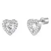 LUCA BARRA Hearts With White Zircons
