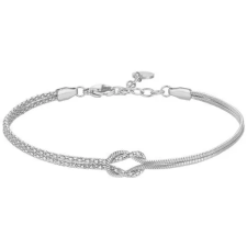 LUCA BARRA Steel Bracelet With Knot karkötő