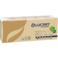 Lucart EcoNatural papírzsebkendő 4 rétegű 10x10db-os (Karton - 24 csg) higiéniai papíráru