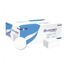 LUCART Kéztörlő 2 rétegű V hajtogatású 100 % cellulóz hófehér 150 lap/csomag 20 cs/karton Strong V150 Lucart_863060J takarító és háztartási eszköz