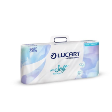 LUCART Soft toalettpapír kistekercses 10db fehér (811C09) higiéniai papíráru