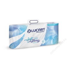 LUCART Toalettpapír, 3 rétegű, kistekercses, 10 tekercs, LUCART Soft and Strong, fehér (UBC39) fürdőszoba kiegészítő