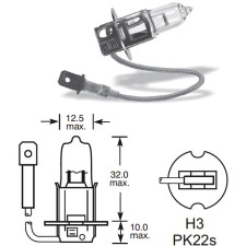 Lucas H3 55W Pk22s (LL453) autóalkatrész