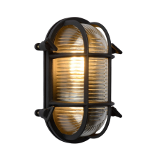 Lucide Dudley fekete-átlátszó kültéri fali lámpa (LUC-11891/20/30) E27 1 izzós IP65 kültéri világítás