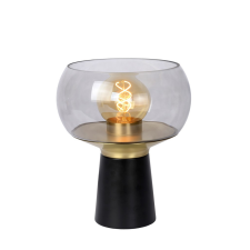 Lucide Farris fekete-füstszürke asztali lámpa (LUC-05540/01/30) E27 1 izzós IP20 világítás