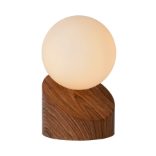Lucide Len barna-opál asztali lámpa (LUC-45561/01/70) G9 1 izzós IP20 világítás
