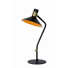Lucide Pepijn fekete-arany asztali lámpa (LUC-05528/01/30) E14 1 izzós IP20 világítás