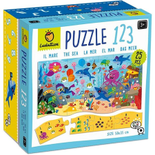 Ludattica Puzzle 123, nauč se počítat, Moře, 25 dílků puzzle, kirakós