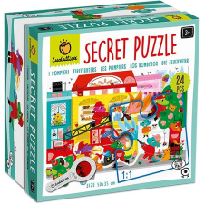Ludattica Secret Puzzle Tűzoltók + nagyító, 24 darabos puzzle, kirakós