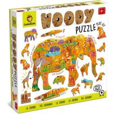 Ludattica Woody Savana, dřevěné puzzle, 48 dílků puzzle, kirakós