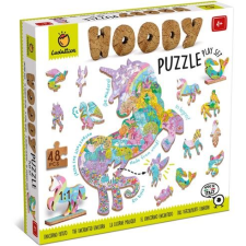 Ludattica Woody Unicorns, wooden puzzle, 48 pieces (21269) puzzle, kirakós