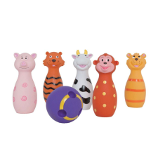 LUDI - Puha Baby Bowling - Állatok készségfejlesztő
